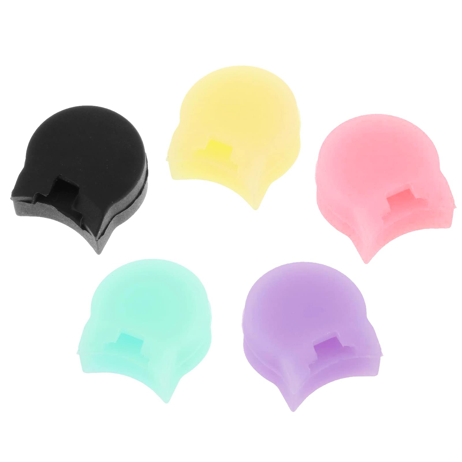 5 Pcs Soft Silicone Clarinet Oboe Thumb Rest Cushion Protector Thumb Protector Fit For Most Clarinet, 5 Colors